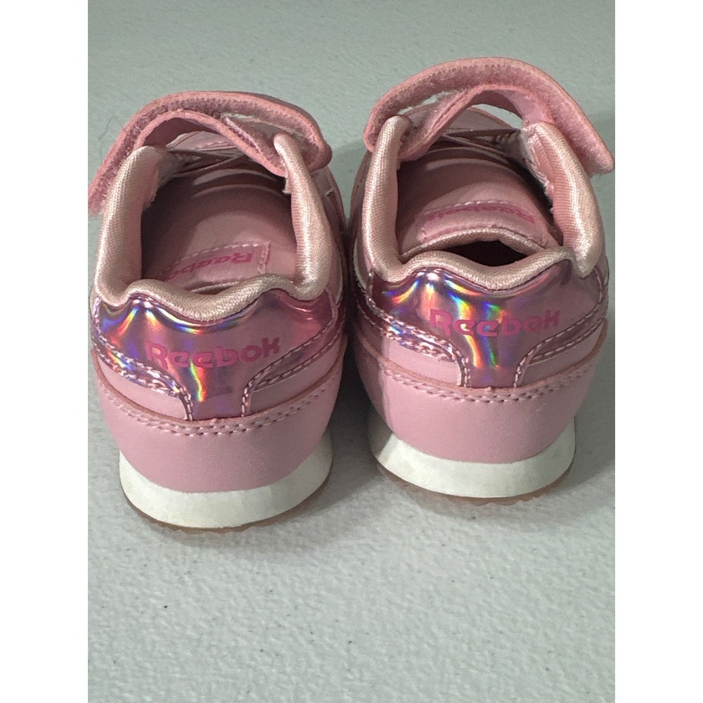 Reebok Kids Pink Royal Cljog 3.0 IV Toddler Shoes Size 4 Infant Hook Loop - Picture 3 of 8